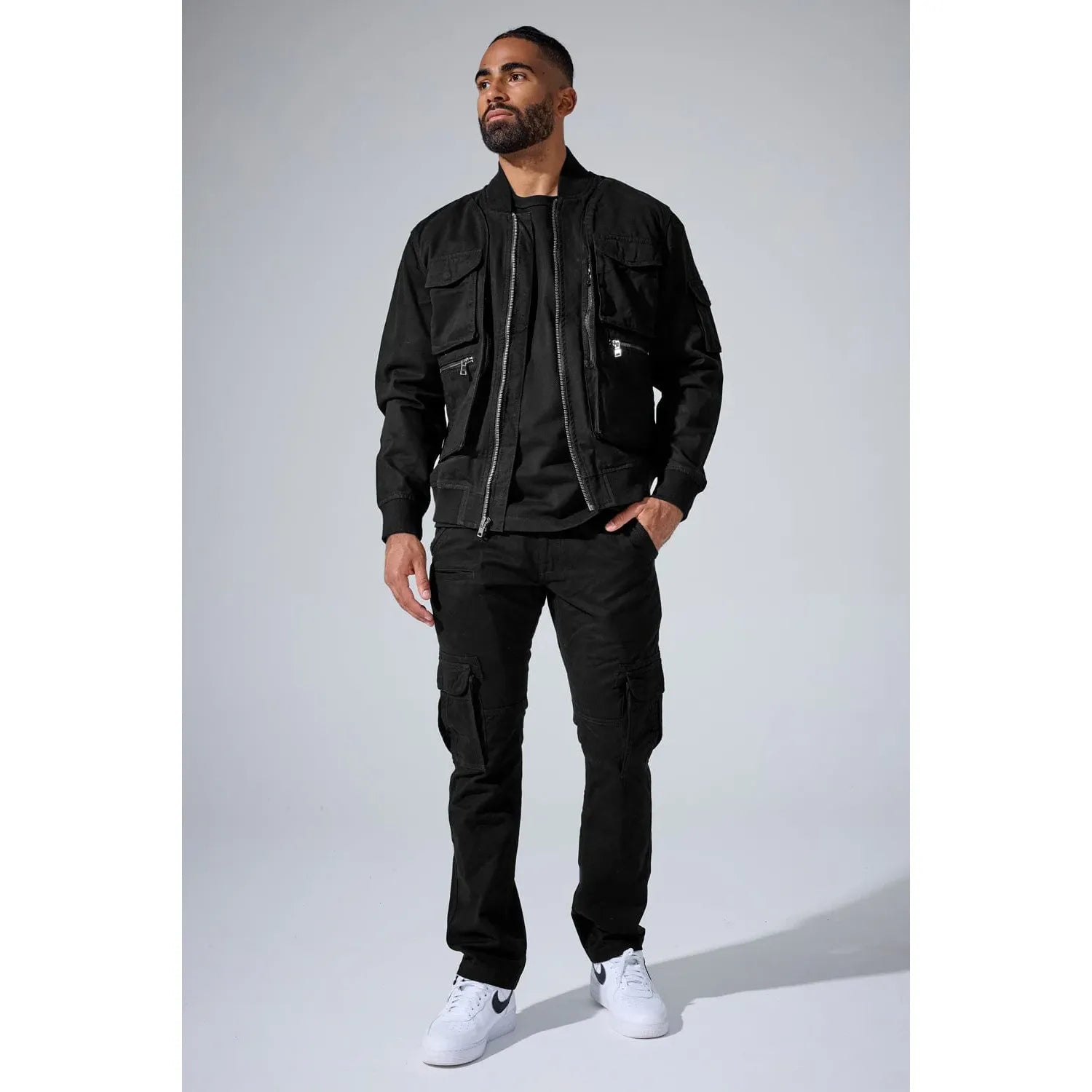 Jordan Craig Casual Long Cargo Pant - DENIM - Cityswagusa.com