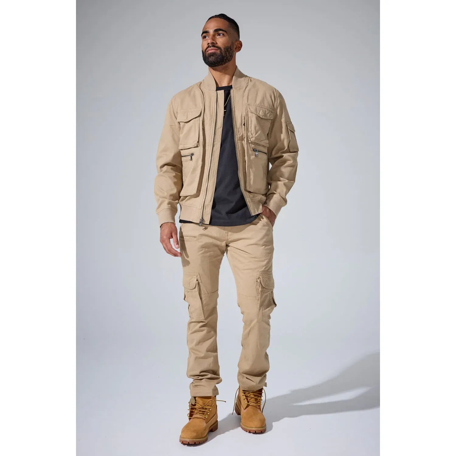 Jordan Craig Casual Long Cargo Pant - DENIM - Cityswagusa.com