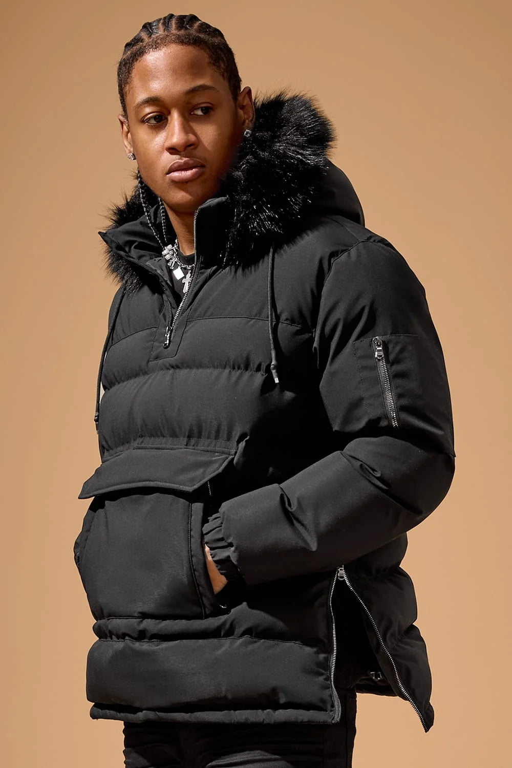 Jordan craig pullover bubble anorak jacket by JORDAN CRAIG