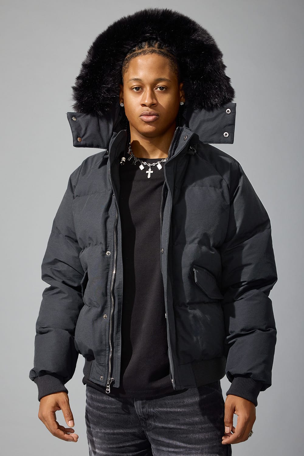 Jordan craig cross body bomber jacket - JACKET - Cityswagusa.com