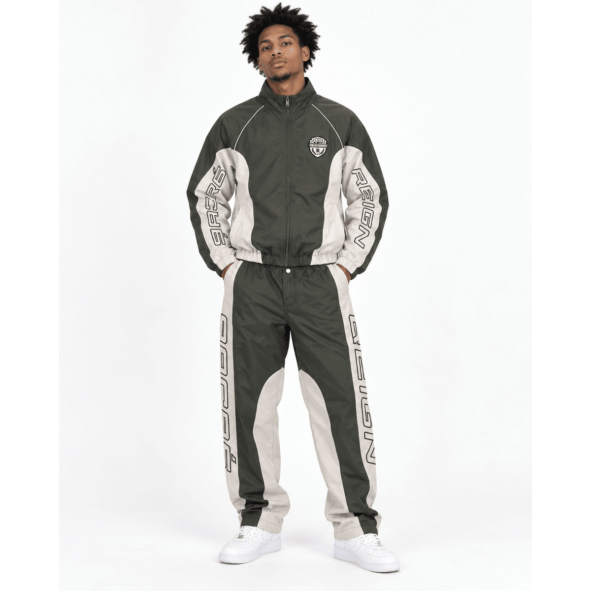 Sacre reign multi panel nylon jacket, - JACKET - Cityswagusa.com