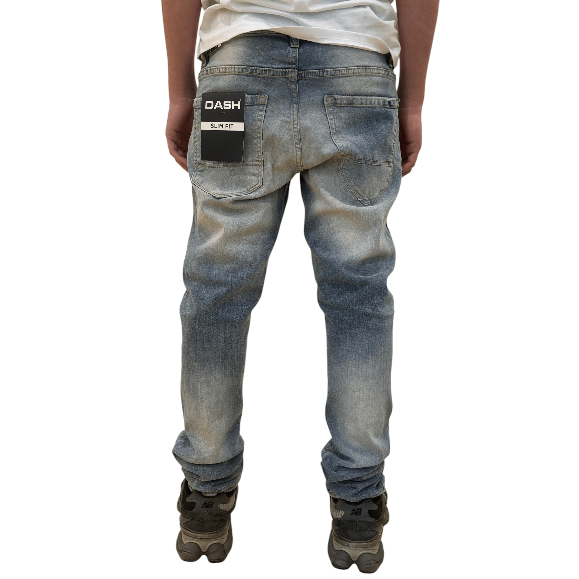 Dash slim fit distressed denim - DENIM - Cityswagusa.com