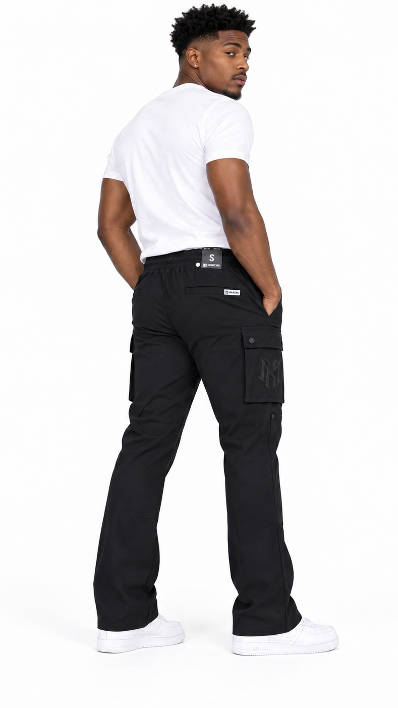 Makobi adorni stacked nylon pant by MAKOBI