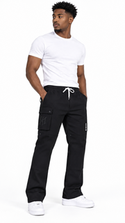 Makobi adorni stacked nylon pant by MAKOBI
