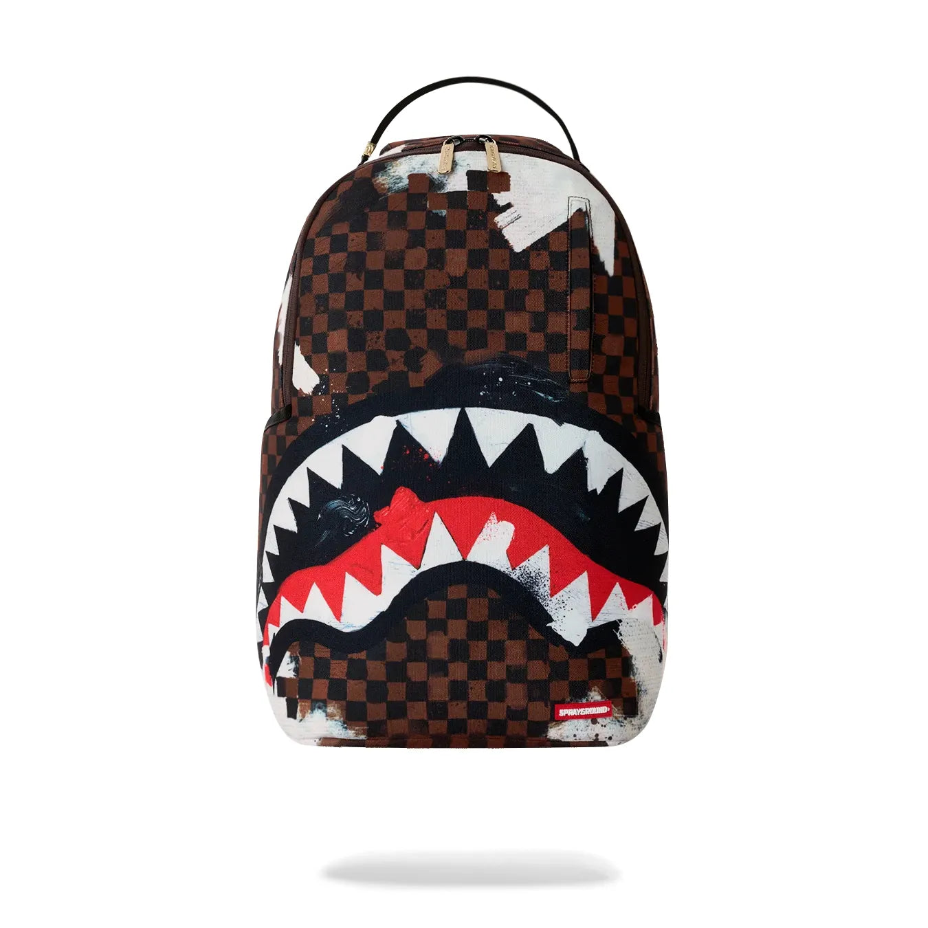 Sprayground Sharks in Paris Gallery Edition Backpack - Sprayground sharks in paris cotton canvas painted dlx backpack by SPRAYGROUND