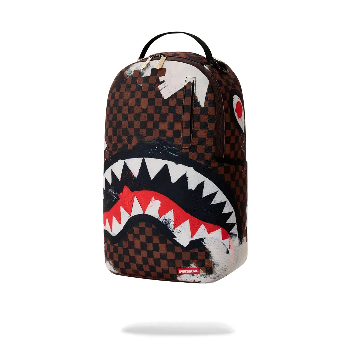 Sprayground Sharks in Paris Gallery Edition Backpack - Sprayground sharks in paris cotton canvas painted dlx backpack by SPRAYGROUND