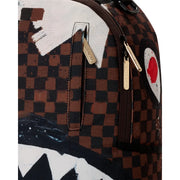 Sprayground Sharks in Paris Gallery Edition Backpack - Sprayground sharks in paris cotton canvas painted dlx backpack by SPRAYGROUND