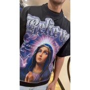 PJ Mark relaxed fit believe graphic rhinestone t-shirt - T - SHIRT - Cityswagusa.com