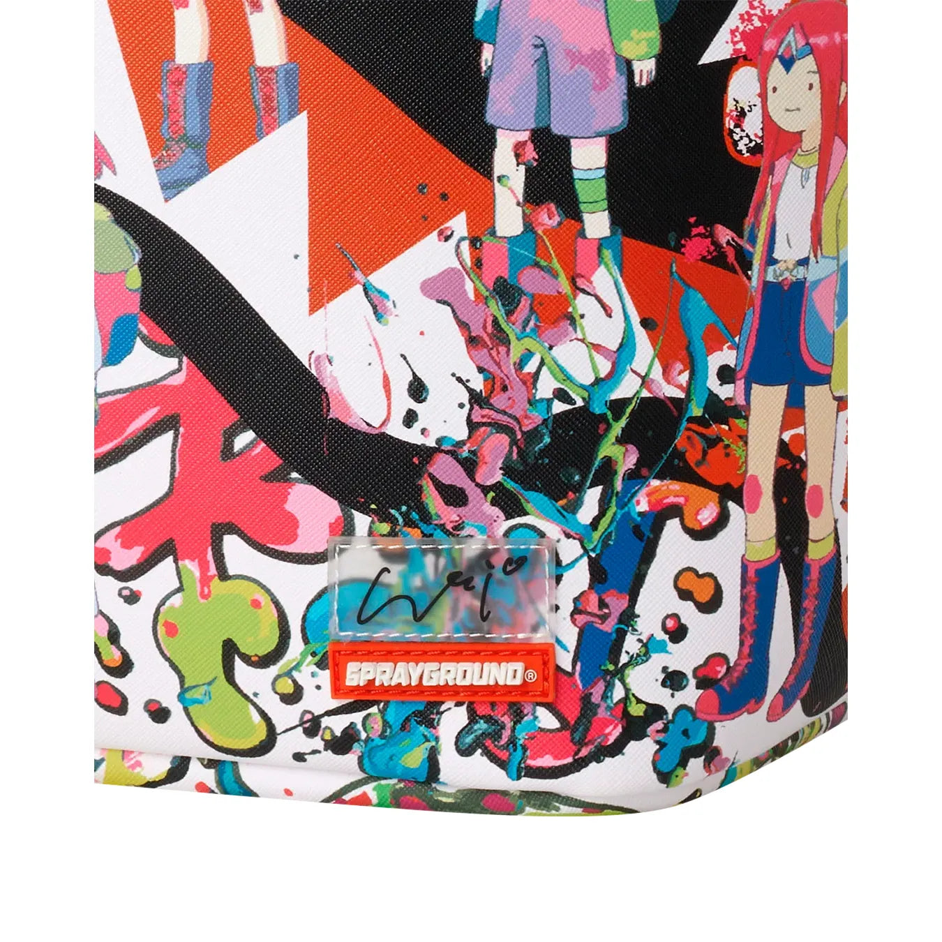 Sprayground collaboration hideki saijo kawaii chaos backpack by SPRAYGROUND