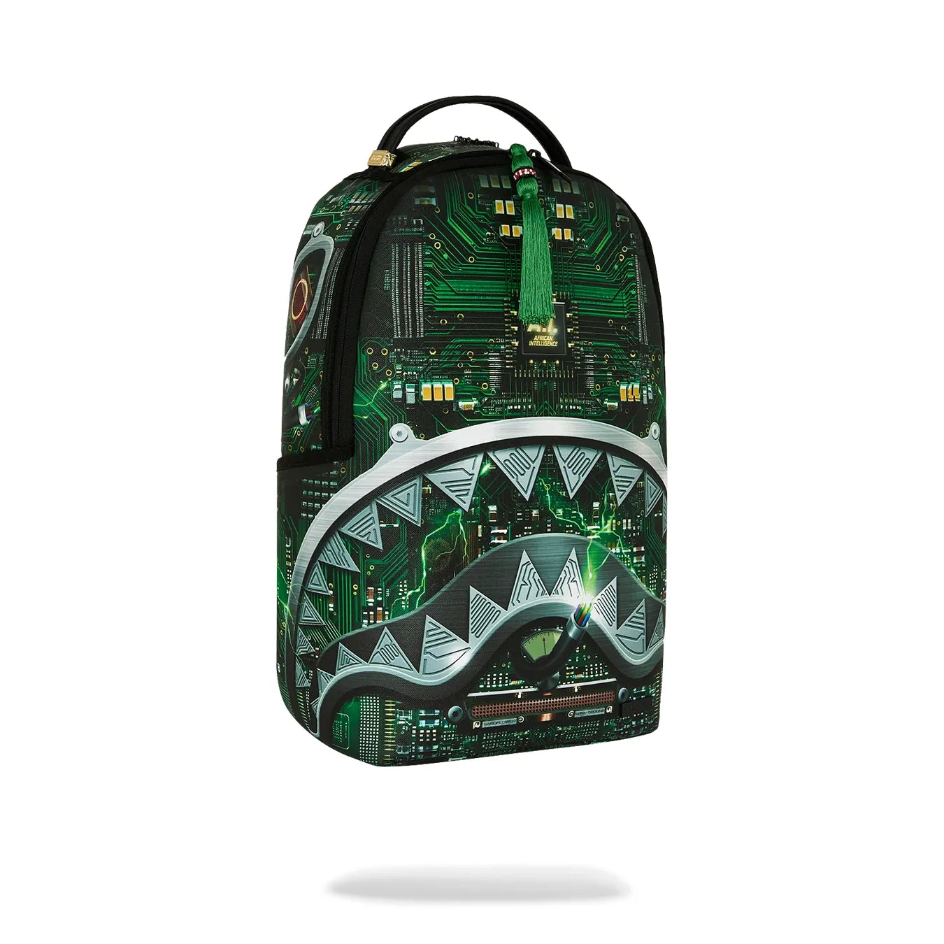 Sprayground ai african intelligence rewired & inspired backpack sandflower collab by SPRAYGROUND