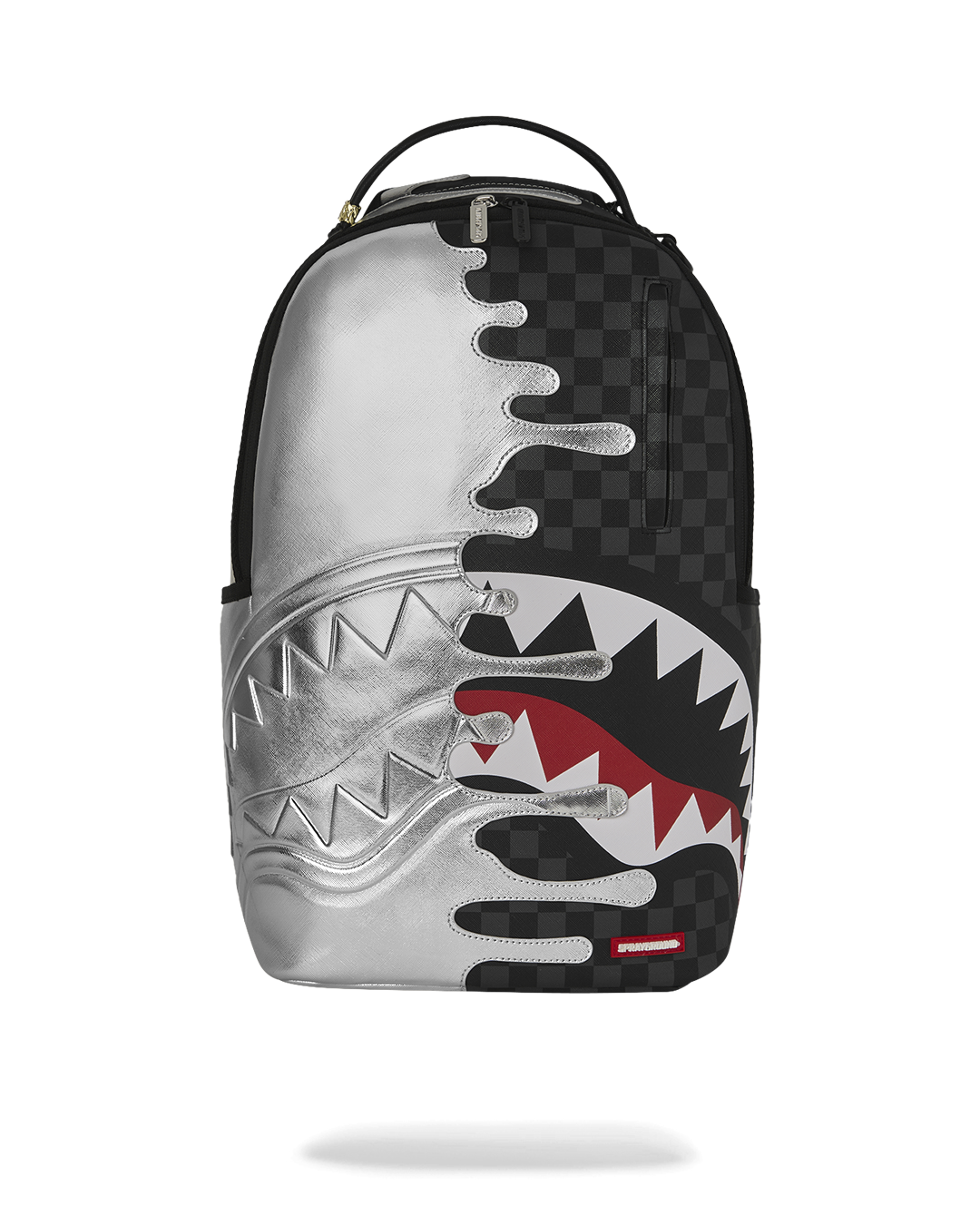Sprayground silver side drip backpack by SPRAYGROUND