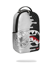 Sprayground silver side drip backpack by SPRAYGROUND