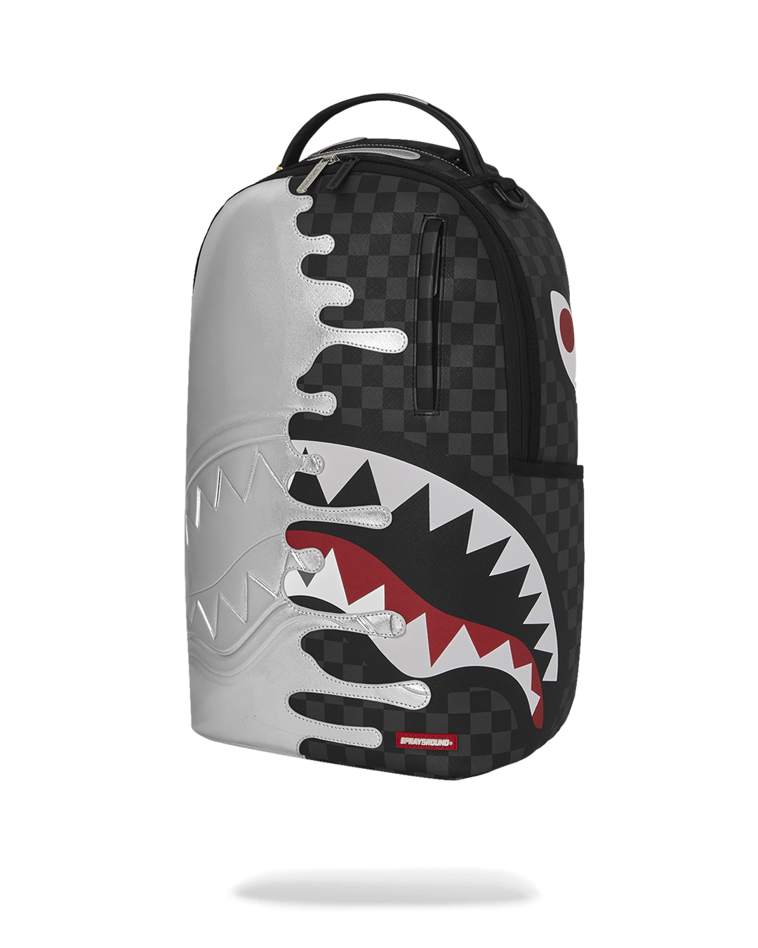 Sprayground silver side drip backpack by SPRAYGROUND