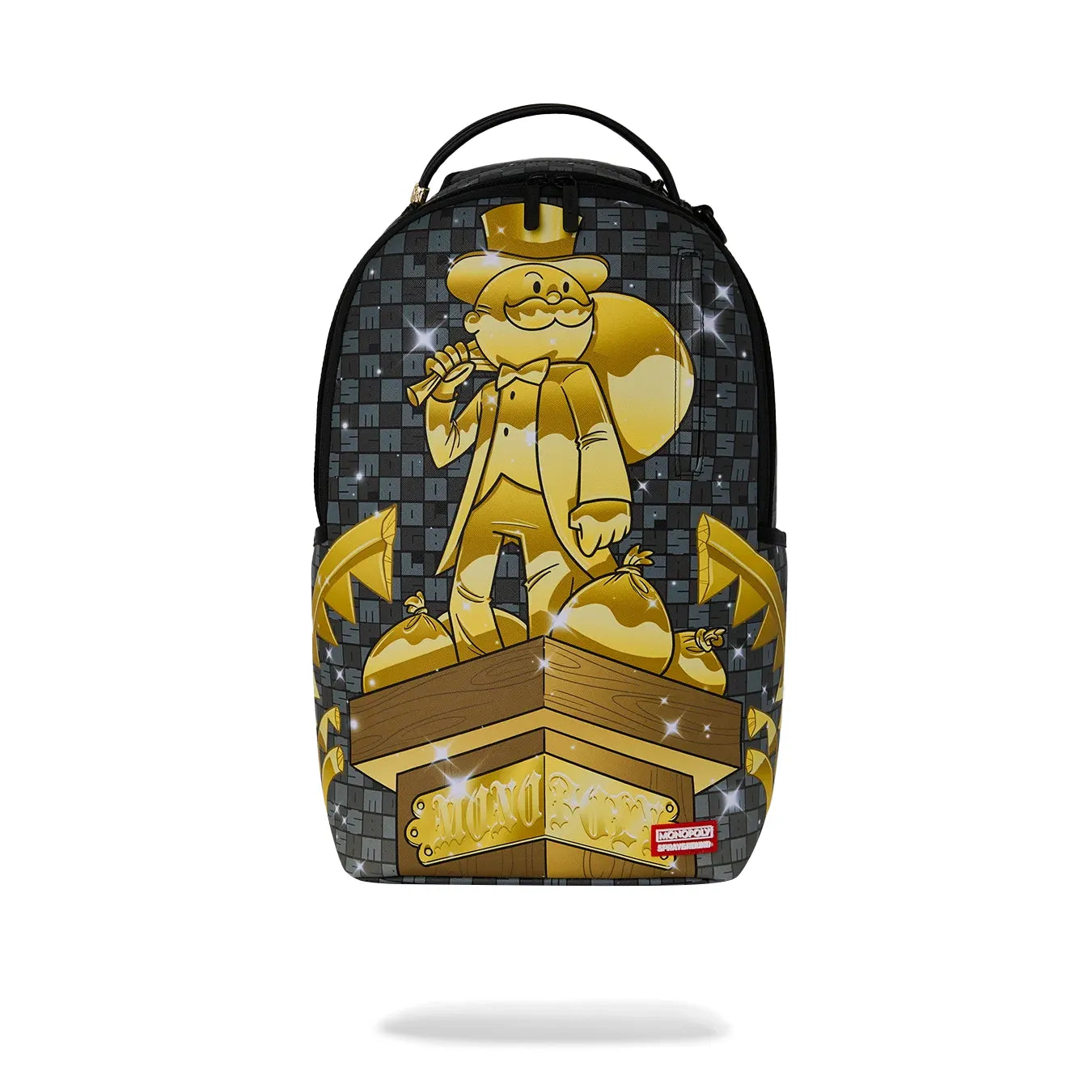 Sprayground monopoly collab – get the gold backpack by SPRAYGROUND