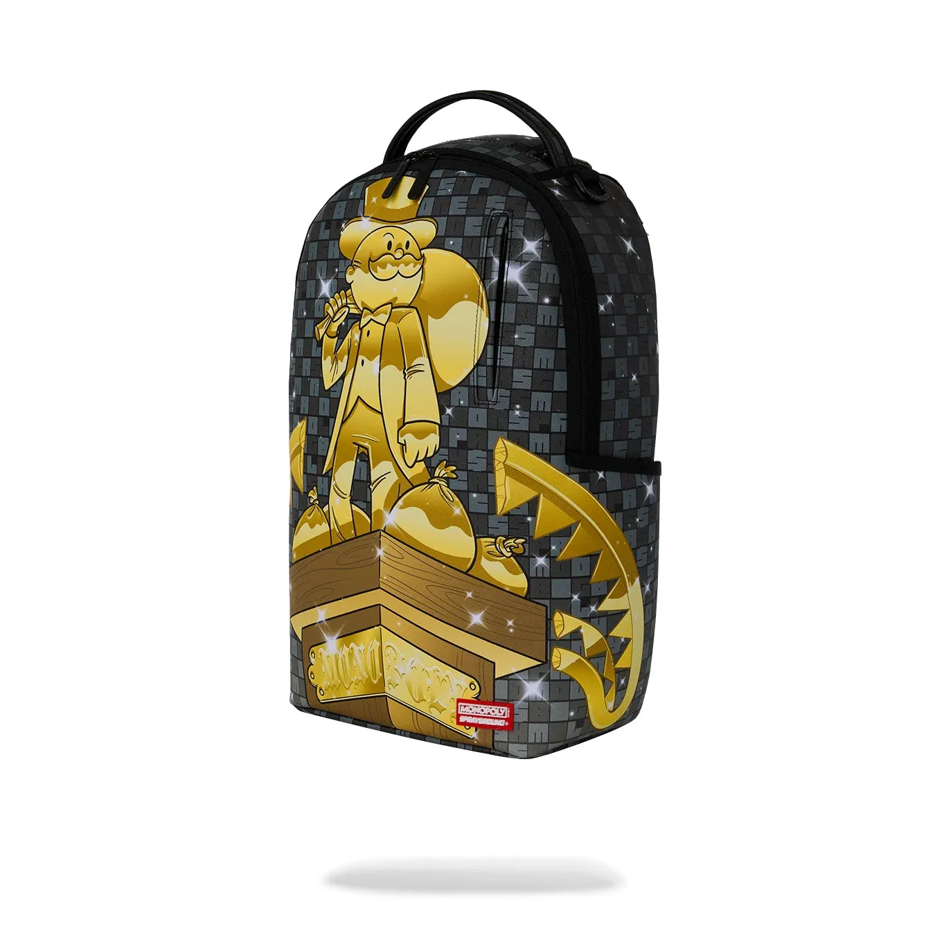 Sprayground monopoly collab – get the gold backpack by SPRAYGROUND