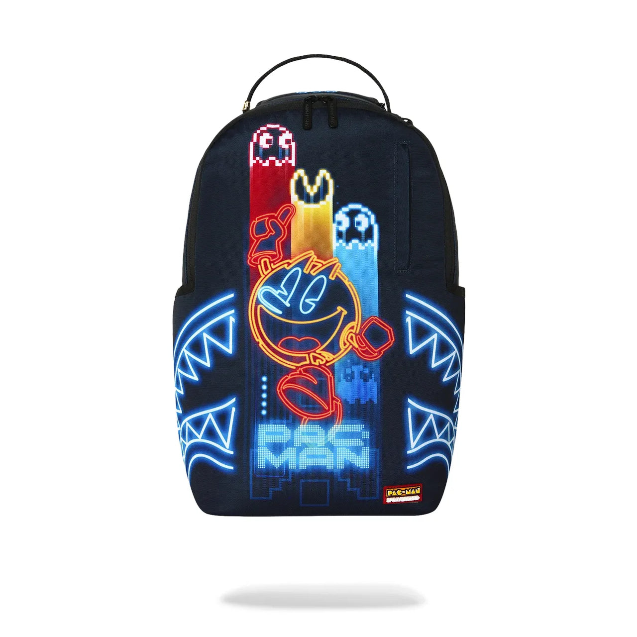 Sprayground PAC-MAN Eat Em Up Backpack- Sprayground pacman neon shark dlxsr backpack by SPRAYGROUND