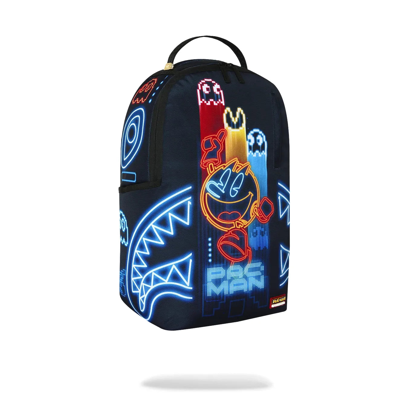 Sprayground PAC-MAN Eat Em Up Backpack- Sprayground pacman neon shark dlxsr backpack by SPRAYGROUND