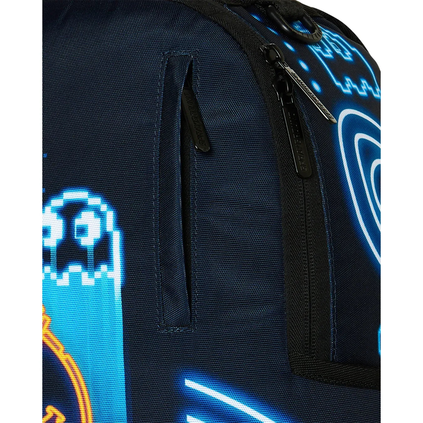 Sprayground PAC-MAN Eat Em Up Backpack- Sprayground pacman neon shark dlxsr backpack by SPRAYGROUND