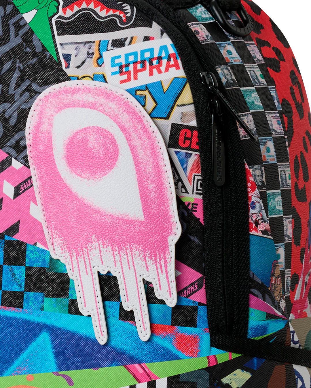 Sprayground mood mode 6 removable velcro eyes backpack by SPRAYGROUND