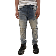 Dash slim fit distressed denim - DENIM - Cityswagusa.com