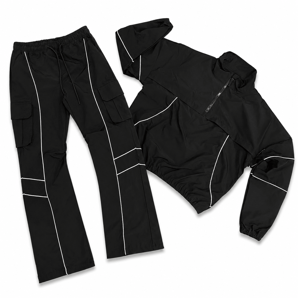 Rebel minds ripstop nylon colorblock set - TRACK SUITS - Cityswagusa.com