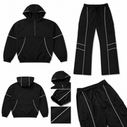 Rebel minds ripstop nylon colorblock set - TRACK SUITS - Cityswagusa.com