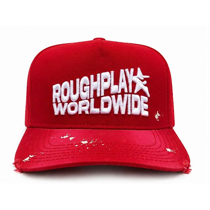 Roughplay paint splatter logo snapback hat - HATS - Cityswagusa.com