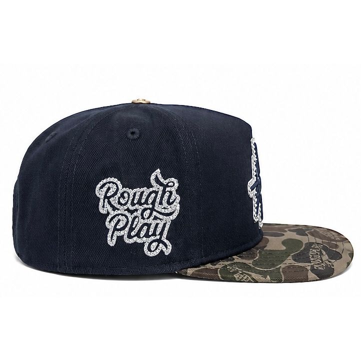 Rough play rhinestone logo snapback hat - HATS - Cityswagusa.com