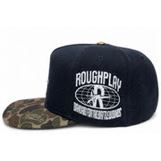 Rough play rhinestone logo snapback hat - HATS - Cityswagusa.com