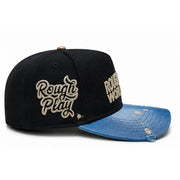 Roughplay paint splatter logo snapback hat - HATS - Cityswagusa.com