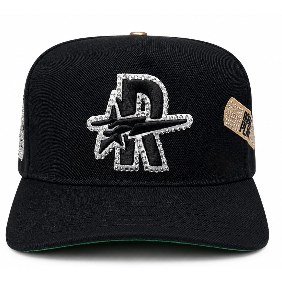 Rough play rhinestone logo snapback hat, - HATS - Cityswagusa.com