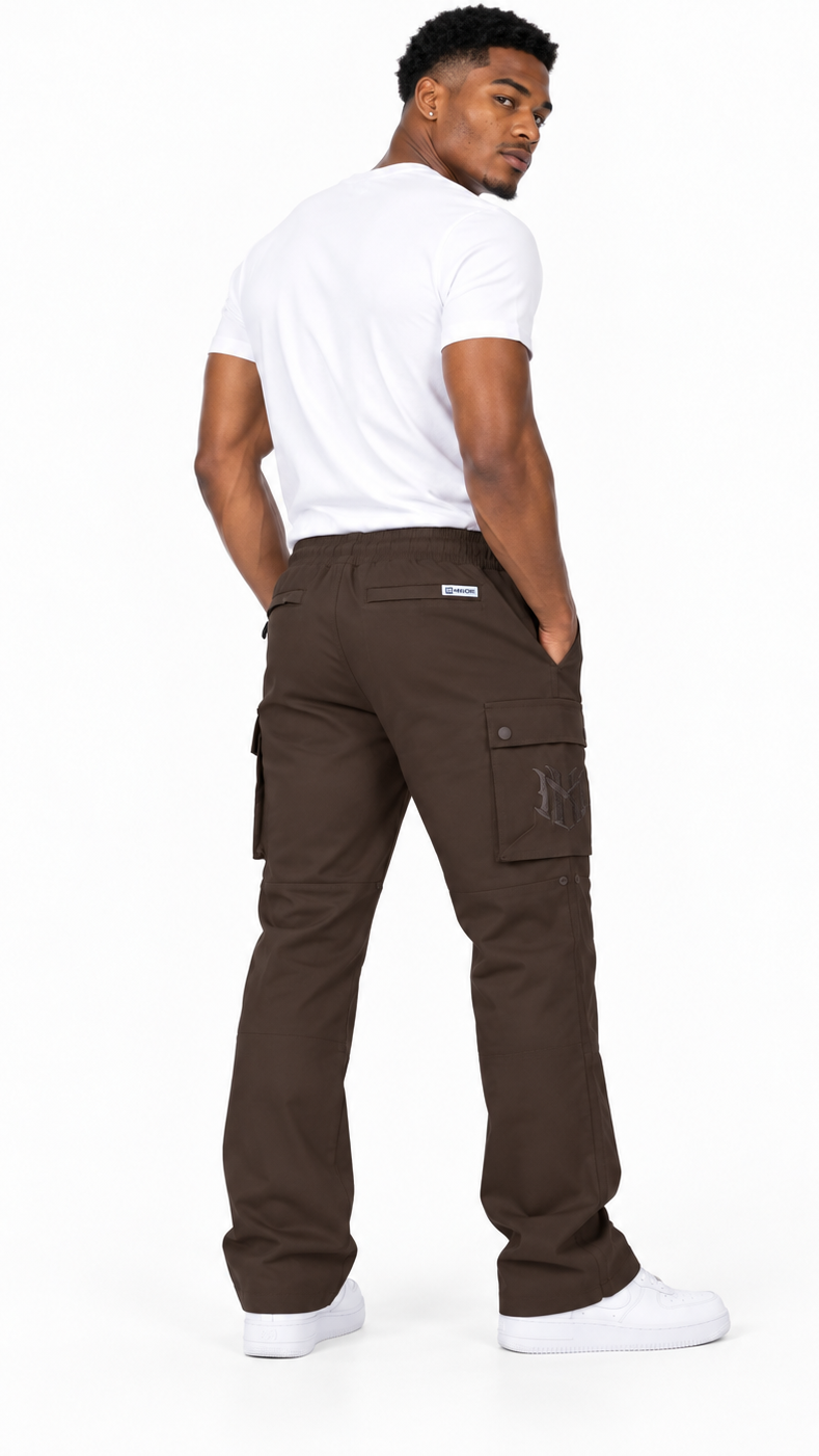 Makobi adorni stacked nylon pant by MAKOBI