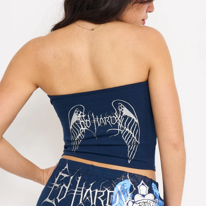 Ed Hardy cross wings tube top by ED HARDY
