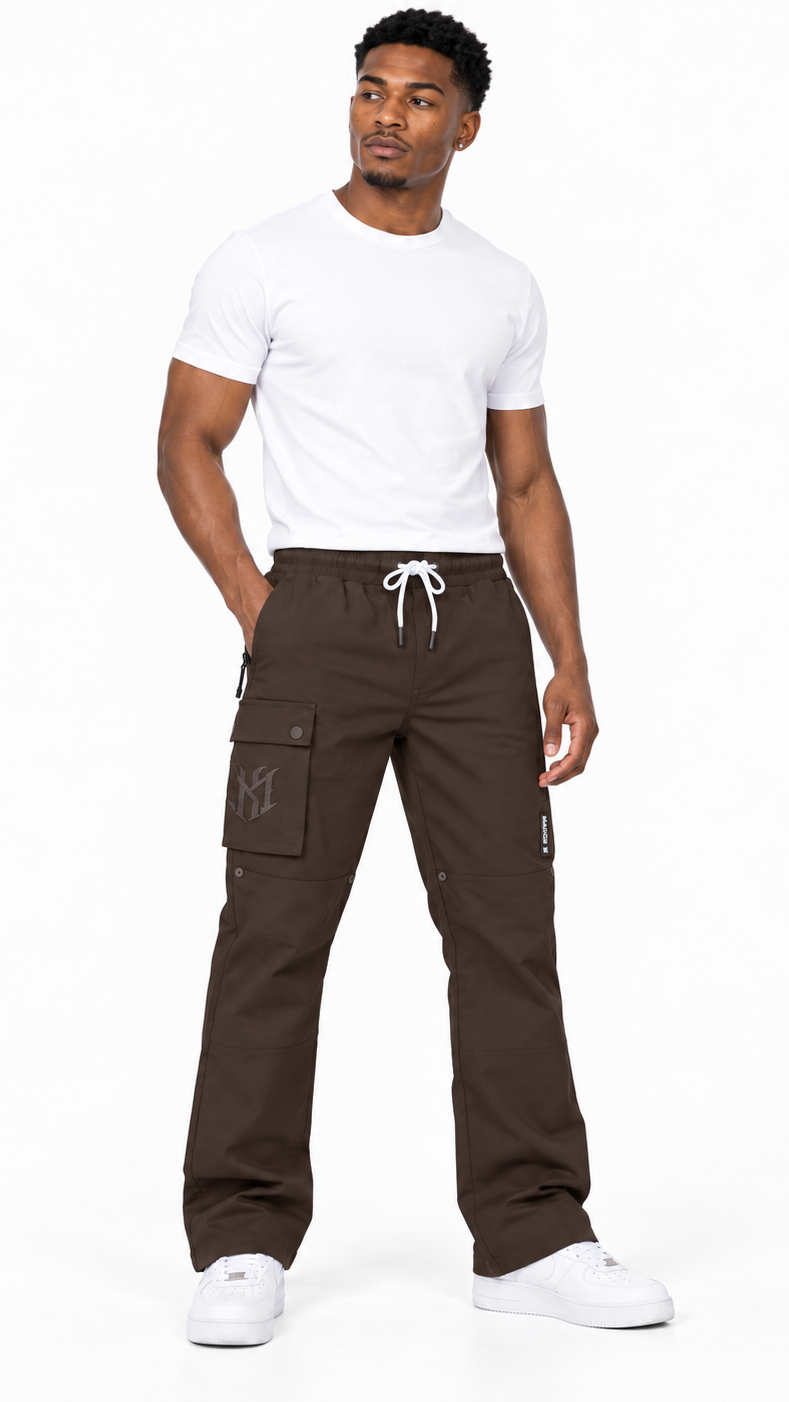 Makobi adorni stacked nylon pant by MAKOBI