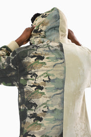 Smoke rise royalty color block zip up hoodie by SMOKE RISE