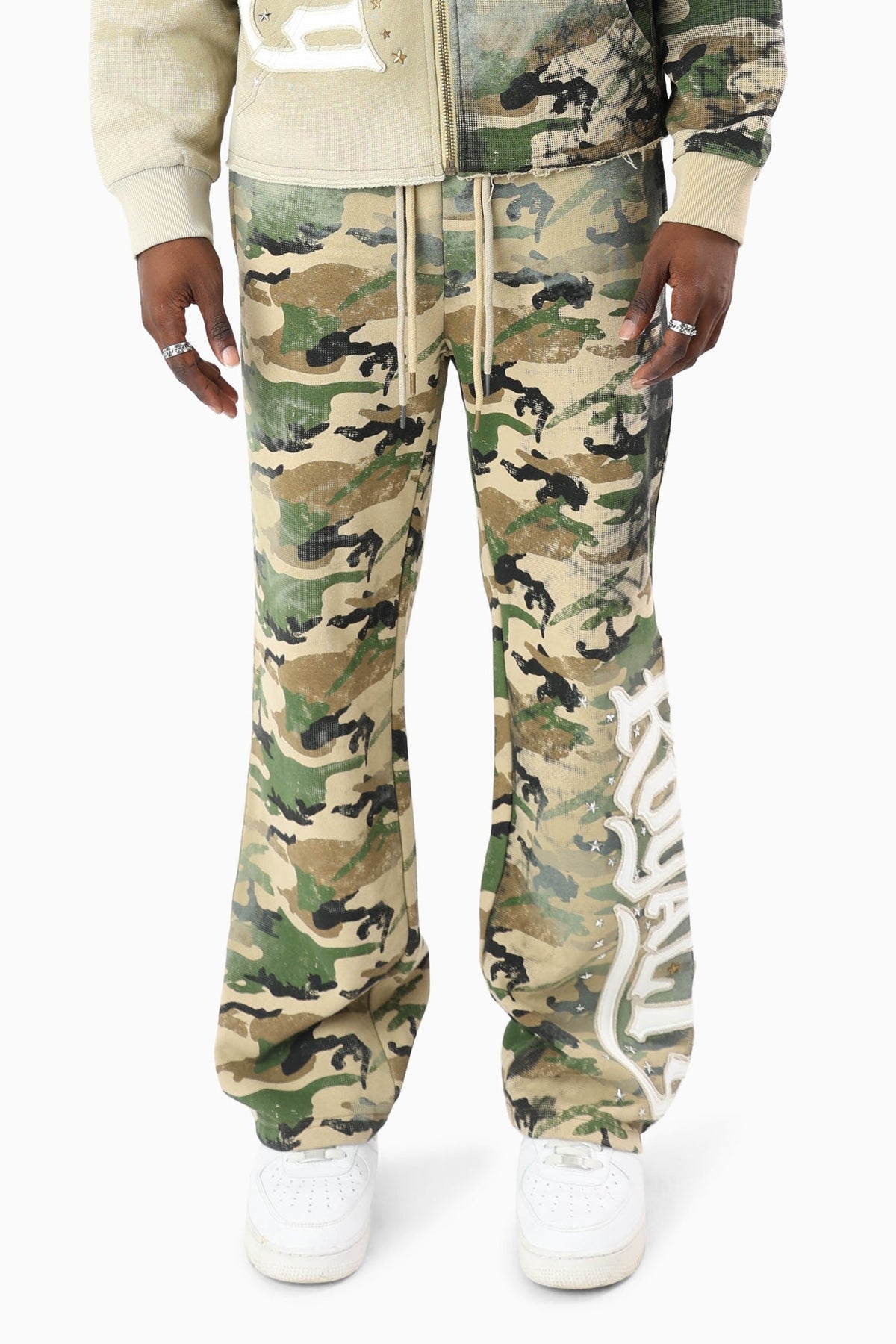 Smoke rise royalty color block fleece pant by SMOKE RISE
