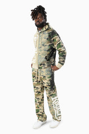 Smoke rise royalty color block fleece pant by SMOKE RISE