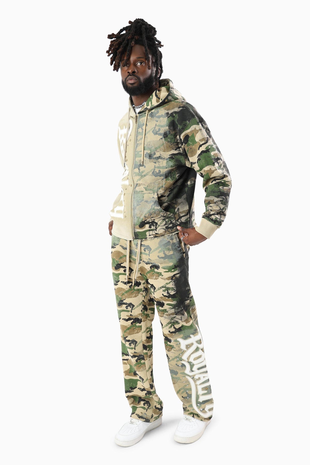 Smoke rise royalty color block fleece pant by SMOKE RISE