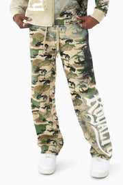 Smoke rise royalty color block fleece pant by SMOKE RISE