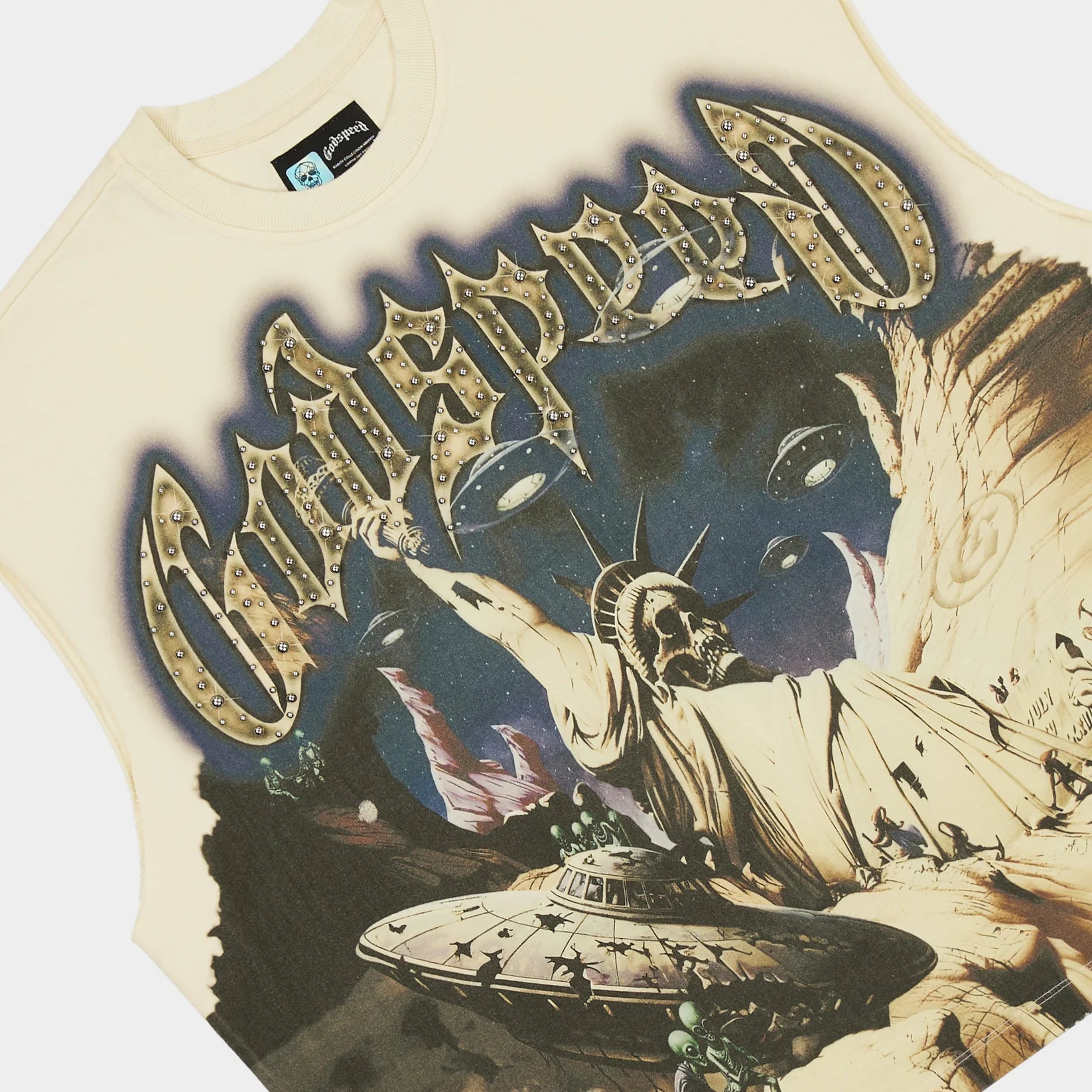 Godspeed the landing sleeveless t-shirt by GODSPEED