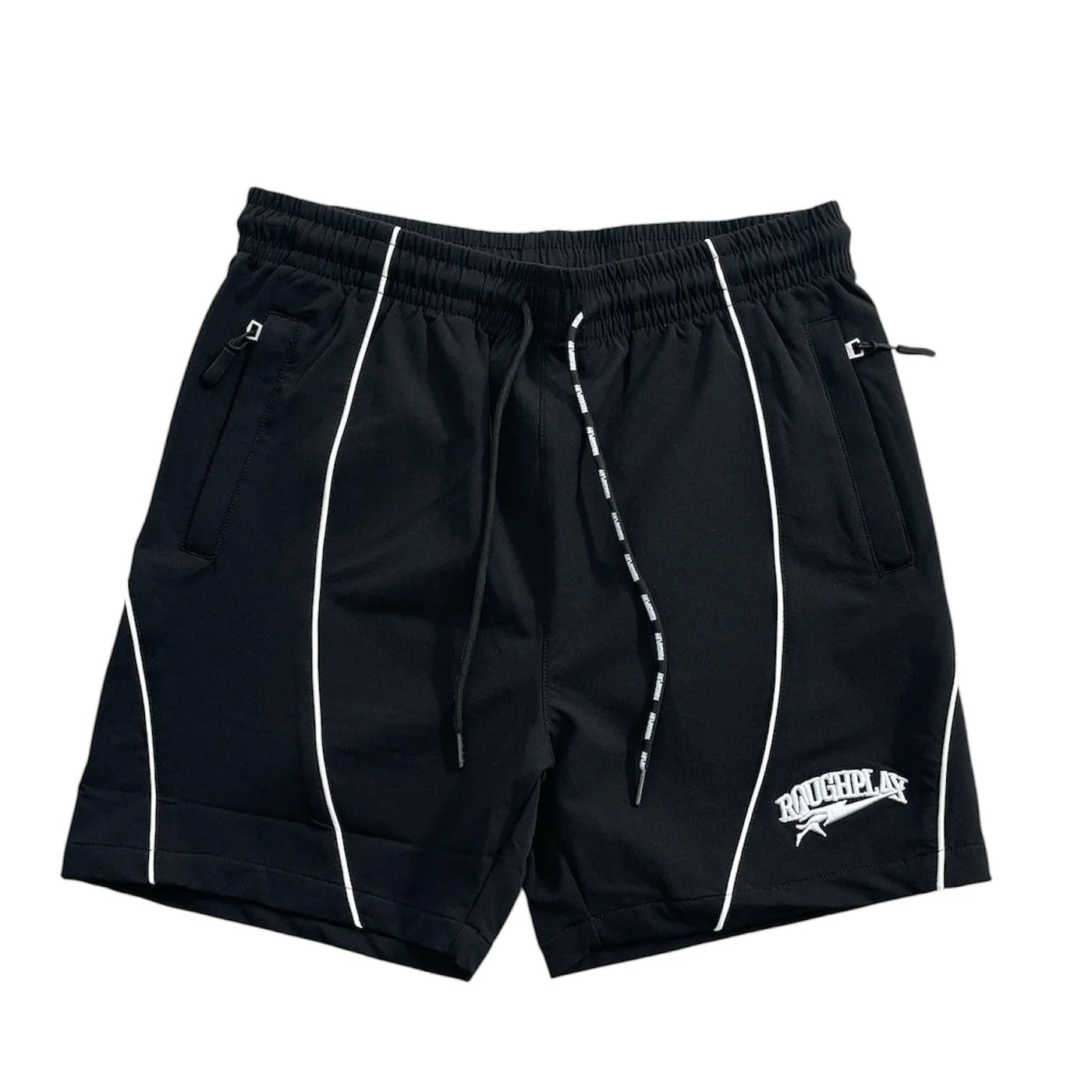 Rough play logo nylon shorts by ROUGH PLAY