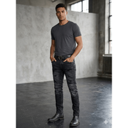 Focus studded slim fit denim - DENIM - Cityswagusa.com