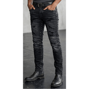 Focus studded slim fit denim - DENIM - Cityswagusa.com