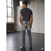 Focus studded slim fit denim - DENIM - Cityswagusa.com