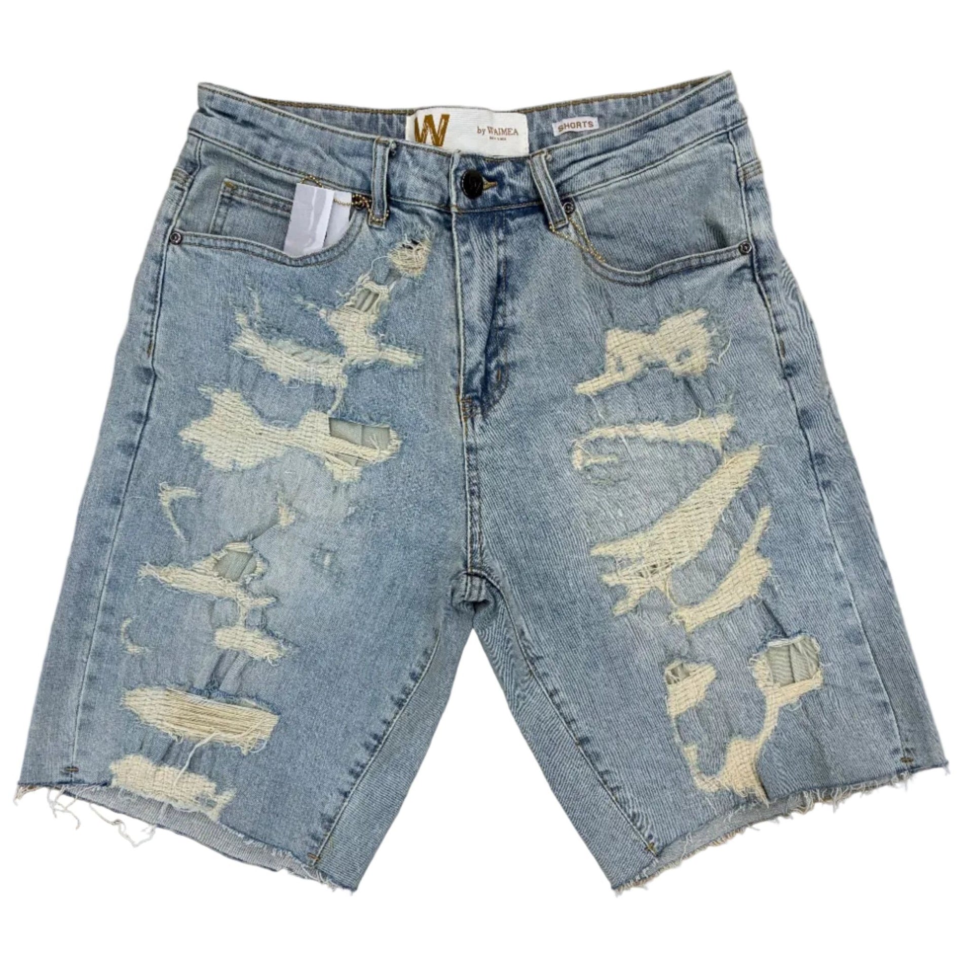 Waimea rip and repair denim shorts - SHORTS - Cityswagusa.com