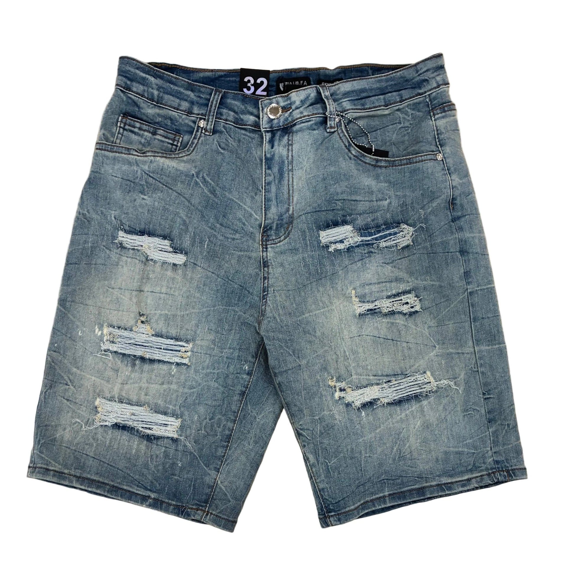 Waimea distressed denim shorts - SHORTS - Cityswagusa.com