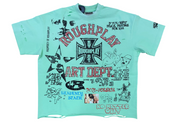 Rough play art dept lime t-shirt by ROUGH PLAY