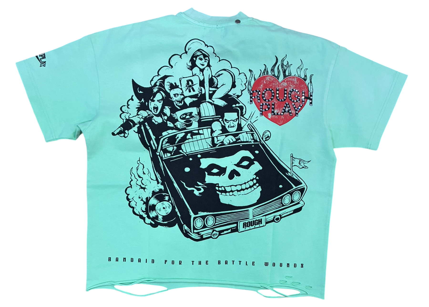Rough play art dept lime t-shirt by ROUGH PLAY