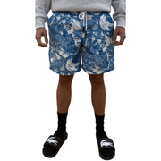 Jordan Craig blue floral beach shorts - SHORTS - Cityswagusa.com