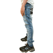 Dash heavy rip and repair slim fit denim - DENIM - Cityswagusa.com